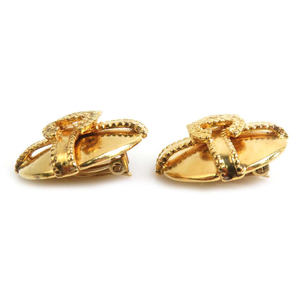 Chanel Cc Logo Clip-On Earrings Gold- #250194C65B - Picture 3 of 8